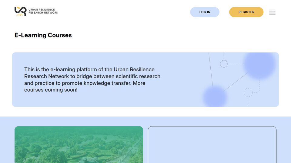Plataforma de formació de l'Urban Resilience Research Network